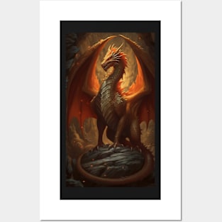 Gold Dragon Posters and Art